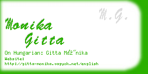 monika gitta business card